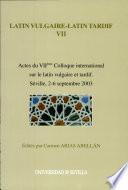 Télécharger le livre libro Latin Vulgaire, Latin Tardif Vii
